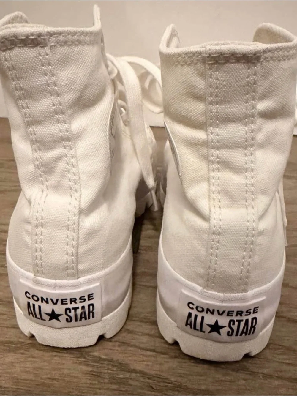 Converse Kids White High-Top Lug Sole Sneakers